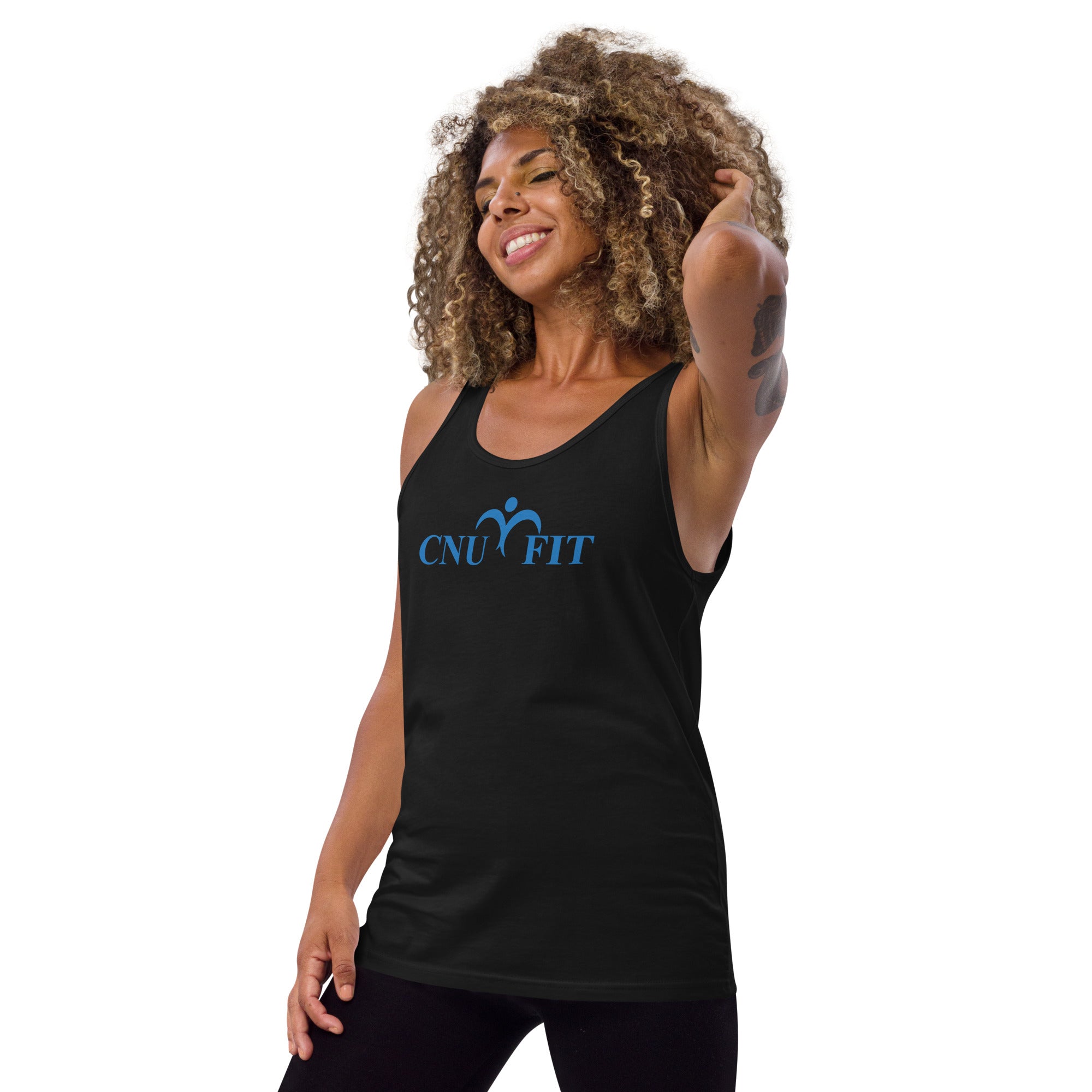CNU Logo | Black | Unisex Tank Top