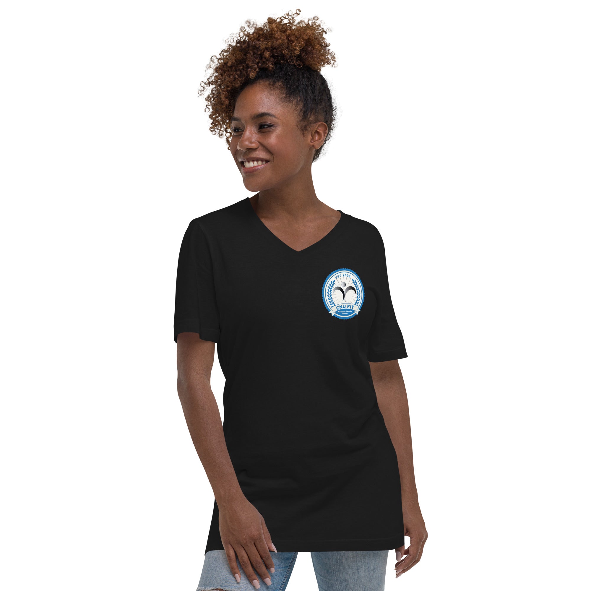 Unisex Short Sleeve V-Neck T-Shirt