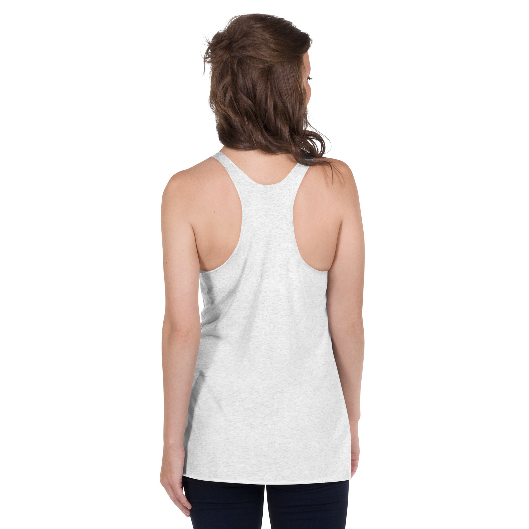 CNU Logo | White | Women's Racerback Tank
