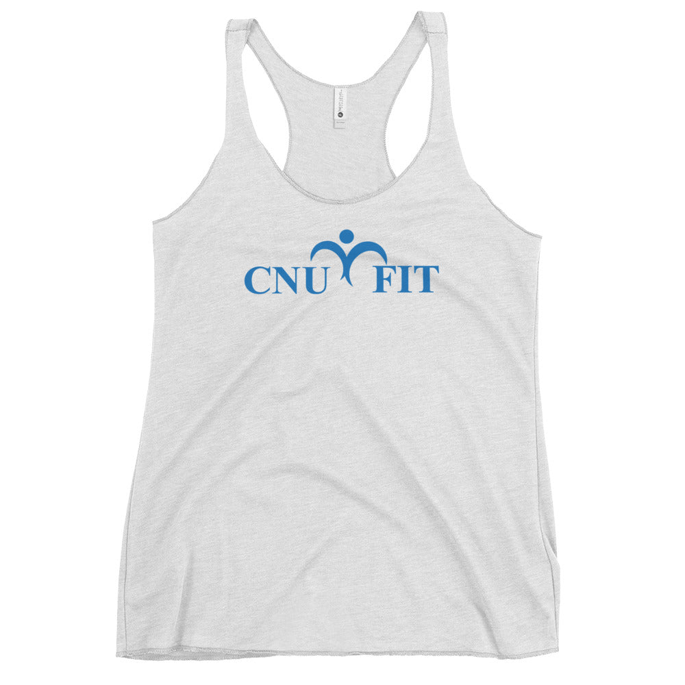 CNU Logo | White | Women's Racerback Tank